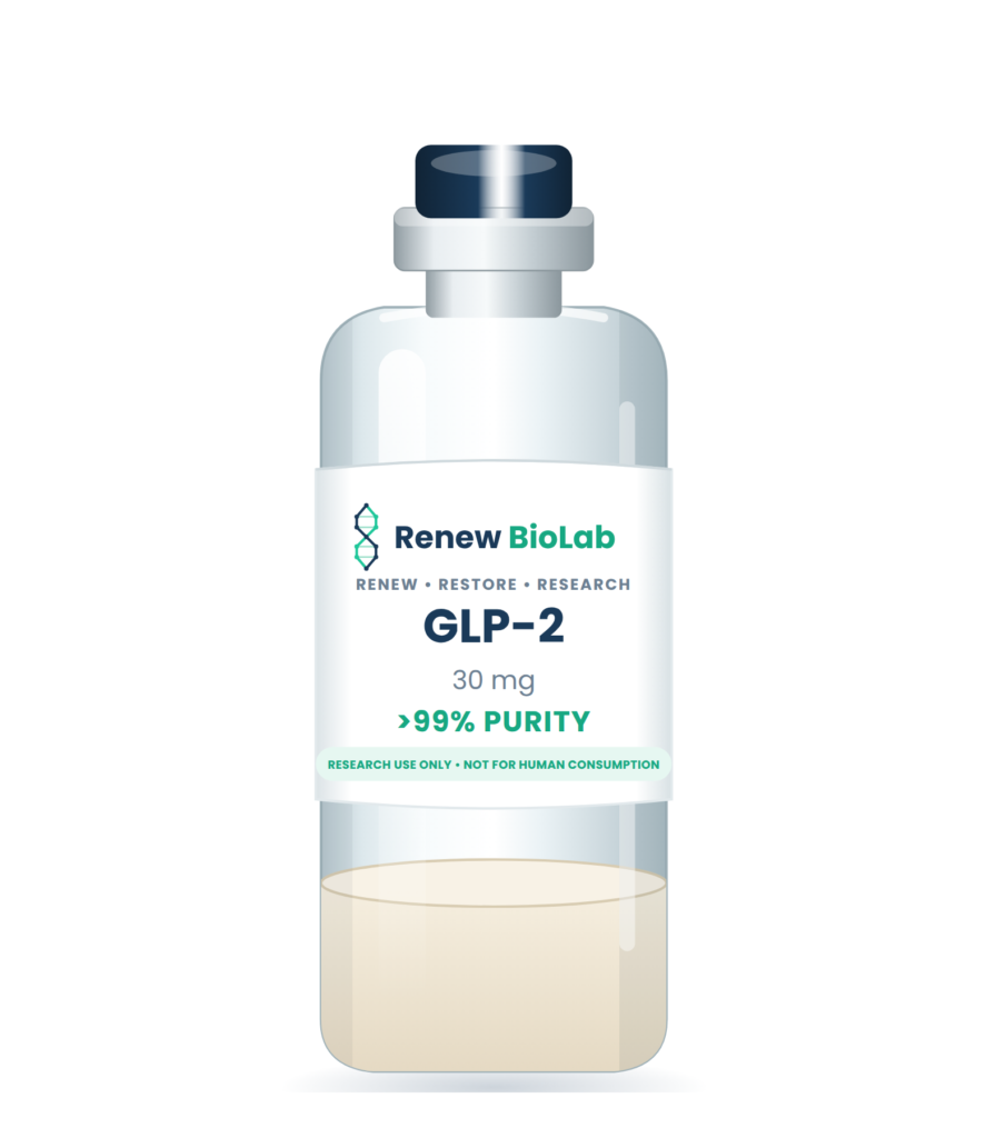 GLP-2 30 mg vial, For Research Use Only